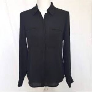 Ro & De Black Button Down Shirt